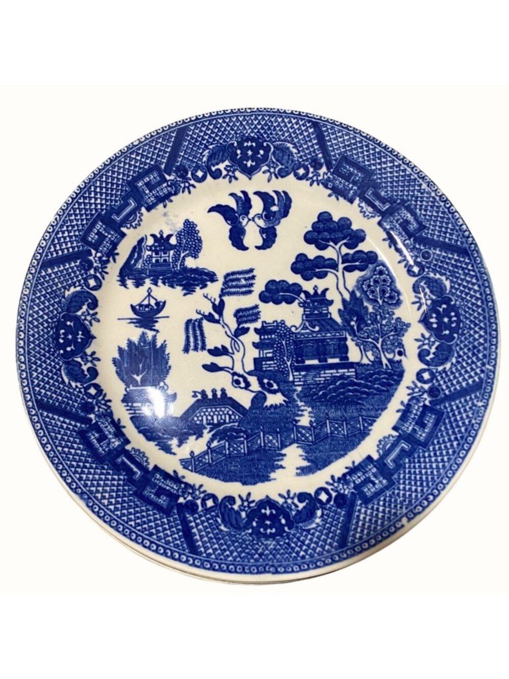 Vintage Blue Willow Plates Made In Japan Classic Oriental Design Collectible Set